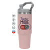 ΡΟΖ χρώματος Θερμός Ανοξείδωτο 890ml (30oz) με χερούλι