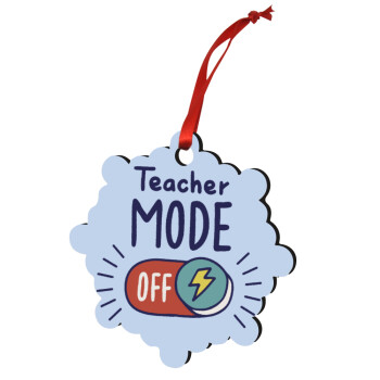 Teacher mode, Christmas ornament snowflake wooden 7.5cm