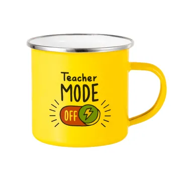 Teacher mode, Κούπα Μεταλλική εμαγιέ Κίτρινη 360ml