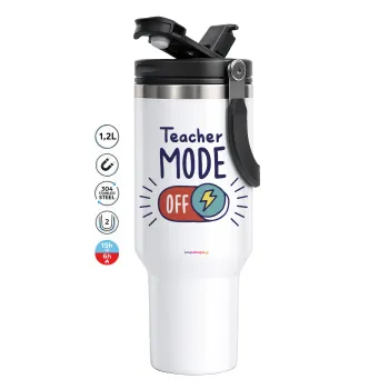 Teacher mode, Mega Stainless steel Tumbler with lid, double wall 1,2L