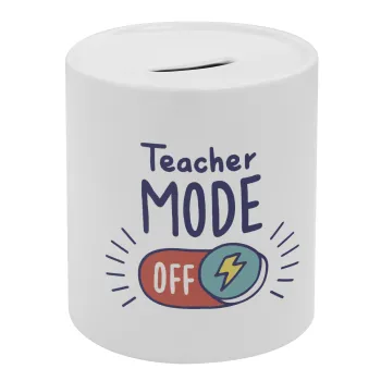 Teacher mode, Κουμπαράς πορσελάνης με τάπα