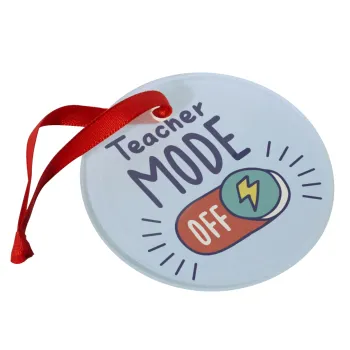 Teacher mode, Στολίδι Χριστουγεννιάτικο στολίδι γυάλινο 9cm