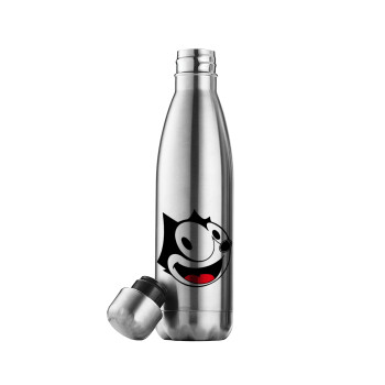 Felix the cat, Μεταλλικό παγούρι θερμός Inox (Stainless steel), διπλού τοιχώματος, 500ml