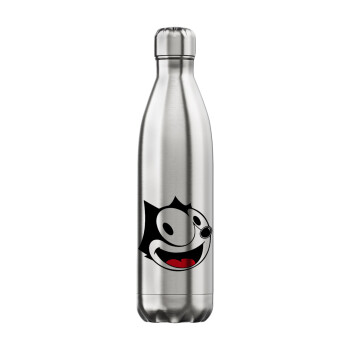 Felix the cat, Μεταλλικό παγούρι θερμός Inox (Stainless steel), διπλού τοιχώματος, 750ml