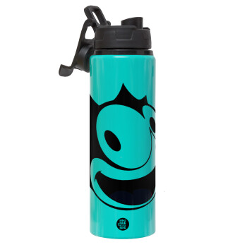 Felix the cat, Metallic water bottle with safety lid, 850ml aluminum