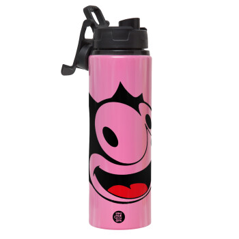 Felix the cat, Metallic water bottle with safety lid, 850ml aluminum