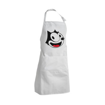 Felix the cat, Adult Chef Apron (with sliders and 2 pockets)