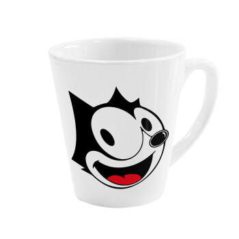 Felix the cat, Κούπα κωνική Latte Λευκή, κεραμική, 300ml