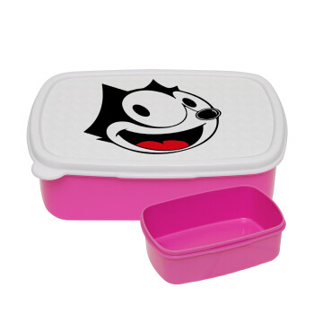 Felix the cat, ΡΟΖ παιδικό δοχείο φαγητού (lunchbox) πλαστικό (BPA-FREE) Lunch Βox M18 x Π13 x Υ6cm