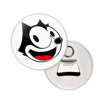 Felix the cat, Μαγνητάκι και ανοιχτήρι μπύρας στρογγυλό διάστασης 5,9cm