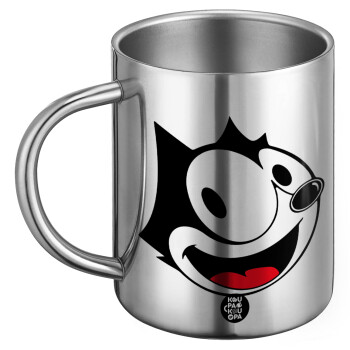 Felix the cat, Ανοξείδωτη Μεταλλική Κούπα 450ml - Διπλού Τοιχώματος