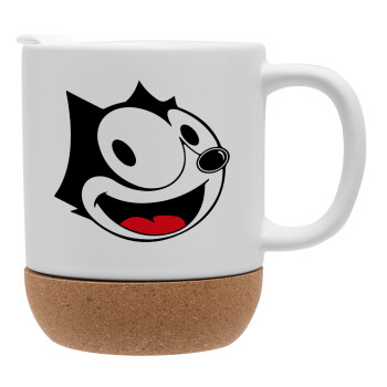 Felix the cat, Ceramic coffee mug Cork (MAT), 330ml