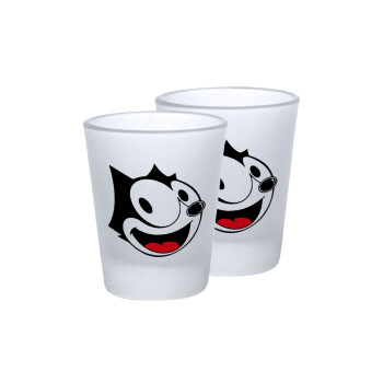 Felix the cat, Σφηνοπότηρα γυάλινα 45ml του πάγου (2 τεμάχια)