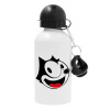 Metal water bottle, White, aluminum 500ml