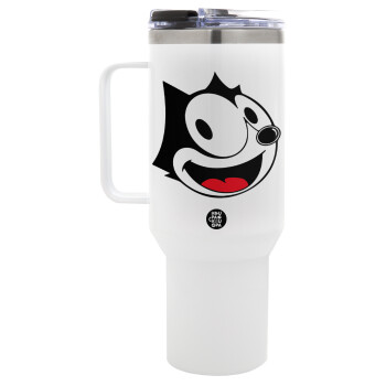 Felix the cat, Mega Stainless steel Tumbler with lid, double wall 1,2L