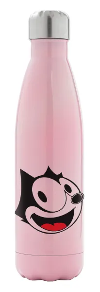 Felix the cat — Metal mug thermos Pink Iridiscent (Stainless steel), double wall, 500ml