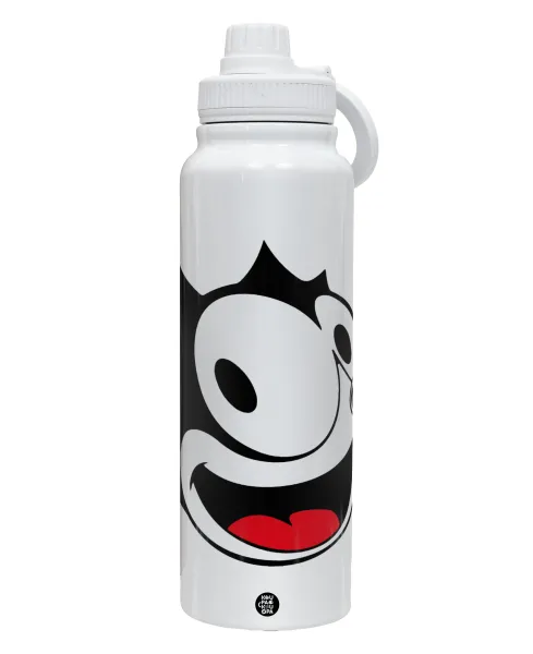 Felix the cat — Θερμός 1L Ανοξείδωτο με Βάση Κινητού & Διπλά Τοιχώματα