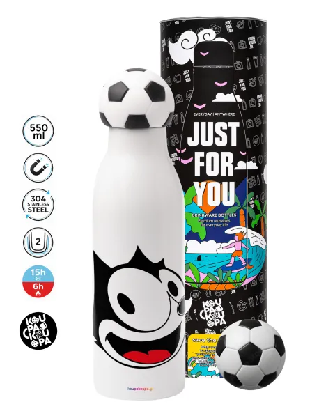 Felix the cat — Soccer Metal mug thermos, double wall, 550ml