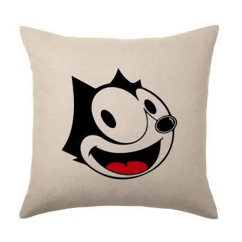 Felix the cat, Μαξιλάρι καναπέ ΛΙΝΟ 40x40cm περιέχεται το  γέμισμα