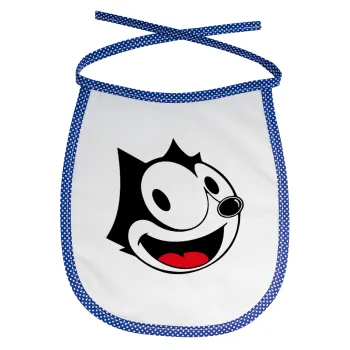 Felix the cat, Σαλιάρα μωρού αλέκιαστη με κορδόνι Μπλε
