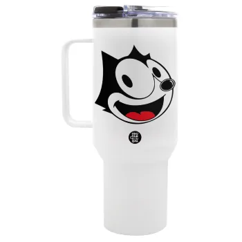 Felix the cat, Mega Stainless steel Tumbler with lid, double wall 1,2L