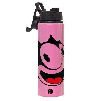 Felix the cat, Metallic water bottle with safety lid, 850ml aluminum