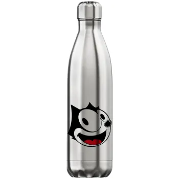 Felix the cat, Μεταλλικό παγούρι θερμός Inox (Stainless steel), διπλού τοιχώματος, 750ml