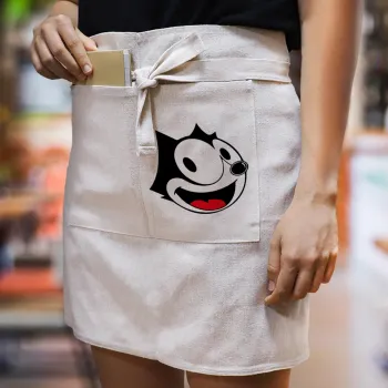 Felix the cat, Ποδιά Μέσης με διπλή τσέπη Barista/Bartender, Beige