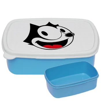Felix the cat, ΜΠΛΕ παιδικό δοχείο φαγητού (lunchbox) πλαστικό (BPA-FREE) Lunch Βox M18 x Π13 x Υ6cm