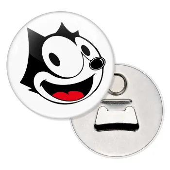 Felix the cat, Μαγνητάκι και ανοιχτήρι μπύρας στρογγυλό διάστασης 5,9cm