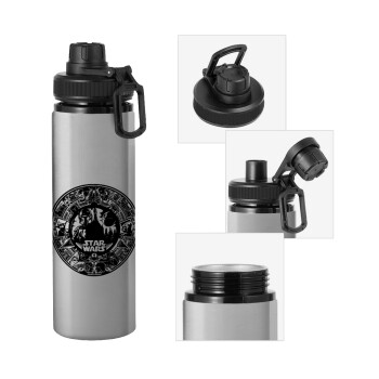 Star Wars Disk, Metallic water bottle with safety cap, 850ml aluminum