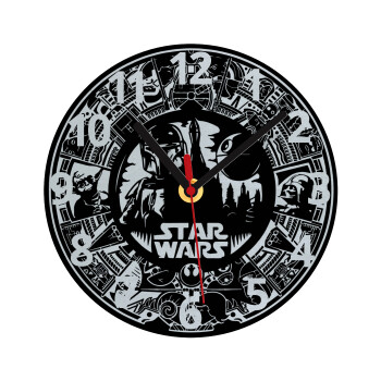 Star Wars Disk, Ρολόι τοίχου γυάλινο (20cm)