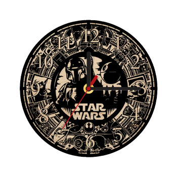 Star Wars Disk, Ρολόι τοίχου ξύλινο plywood (20cm)