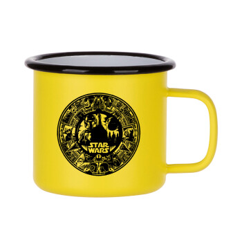 Star Wars Disk, Κούπα Μεταλλική εμαγιέ ΜΑΤ Κίτρινη 360ml
