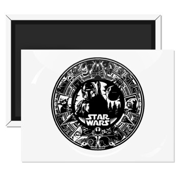 Star Wars Disk, Ορθογώνιο μαγνητάκι ψυγείου διάστασης 9x6cm