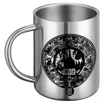 Star Wars Disk, Ανοξείδωτη Μεταλλική Κούπα 450ml - Διπλού Τοιχώματος