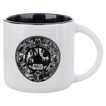 Star Wars Disk, Κούπα κεραμική 400ml Λευκή/Μαύρη