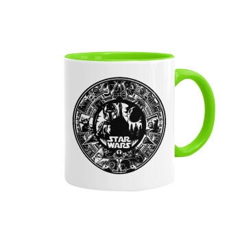 Star Wars Disk, Mug colored light green, ceramic, 330ml