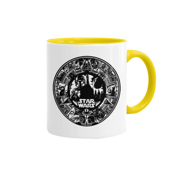 Star Wars Disk, Mug colored yellow, ceramic, 330ml