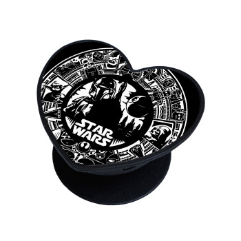 Star Wars Disk, Phone Holders Stand  καρδιά Μαύρο Βάση Στήριξης Κινητού στο Χέρι