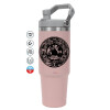 Pink color, 890ml (30oz) stainless Steel Tumbler with Handle