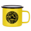 Metallic enamel MATT Yellow cup 360ml