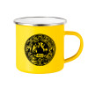 Yellow Enamel Metallic Cup 360ml