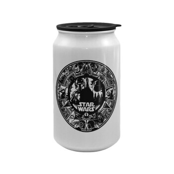 Star Wars Disk, Κούπα ταξιδιού μεταλλική με καπάκι (tin-can) 500ml