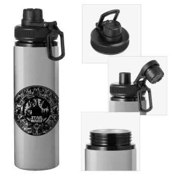 Star Wars Disk, Metallic water bottle with safety cap, 850ml aluminum