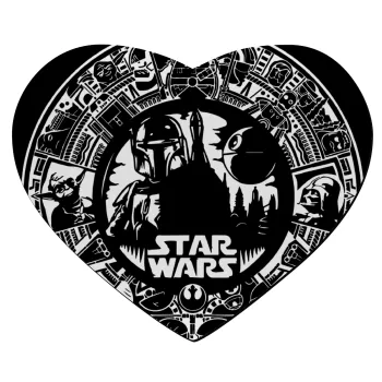 Star Wars Disk, Mousepad καρδιά 23x20cm