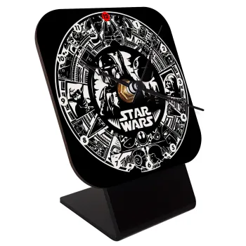 Star Wars Disk, Επιτραπέζιο ρολόι ξύλινο με δείκτες (10cm)