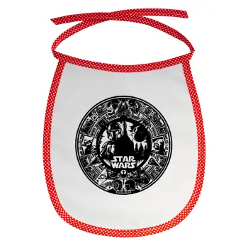 Star Wars Disk, Σαλιάρα μωρού αλέκιαστη με κορδόνι Κόκκινη