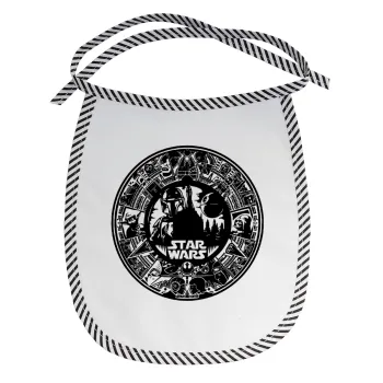 Star Wars Disk, Σαλιάρα μωρού αλέκιαστη με κορδόνι Μαύρη