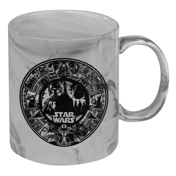 Star Wars Disk, Κούπα κεραμική, marble style (μάρμαρο), 330ml